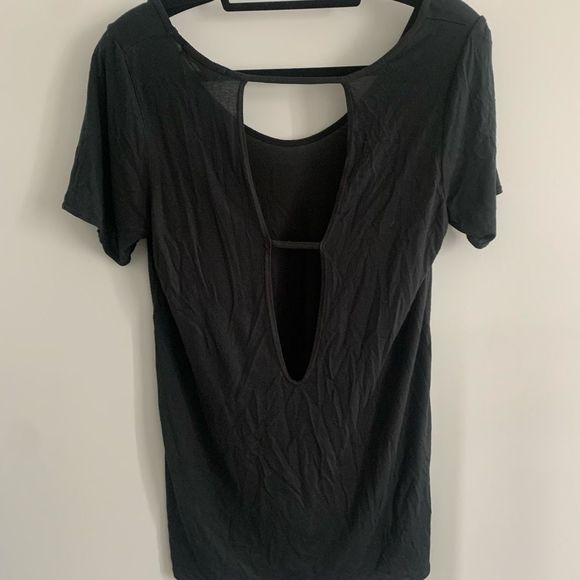 Truly Madly Deeply | Black cut out back t-shirt - Picture 2 of 3